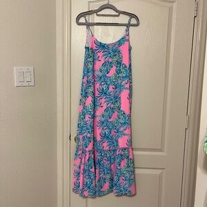 Lilly Pulitzer Winni Midi Dress, Pelican Pink Beat The Heat